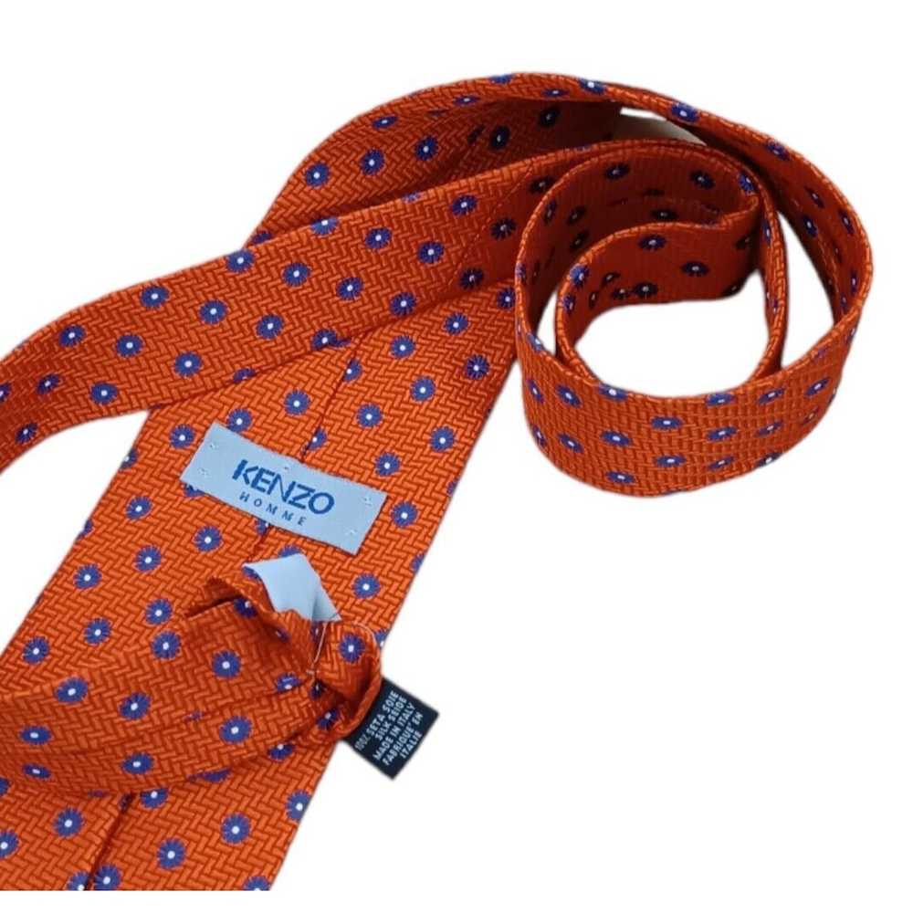 Kenzo KENZO HOMME Floral Silk Tie ITALY 57"/ 3.7"… - image 2