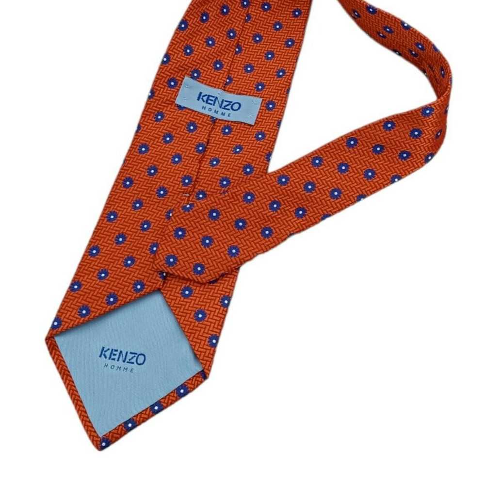 Kenzo KENZO HOMME Floral Silk Tie ITALY 57"/ 3.7"… - image 4