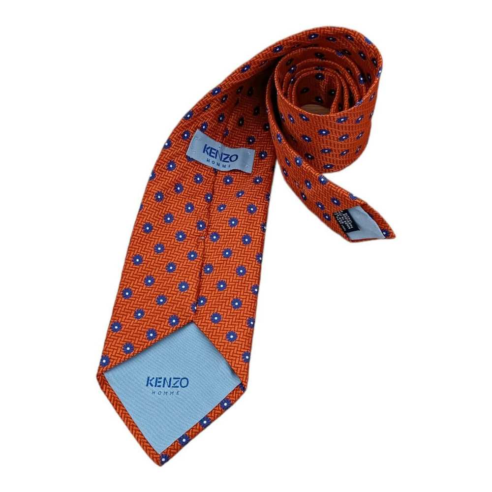 Kenzo KENZO HOMME Floral Silk Tie ITALY 57"/ 3.7"… - image 5