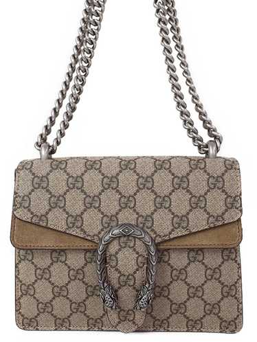 Gucci Gucci GG Supreme Dionysus Shoulder Bag Beige