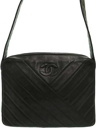 Chanel Chanel Coco Mark Shoulder Bag Black