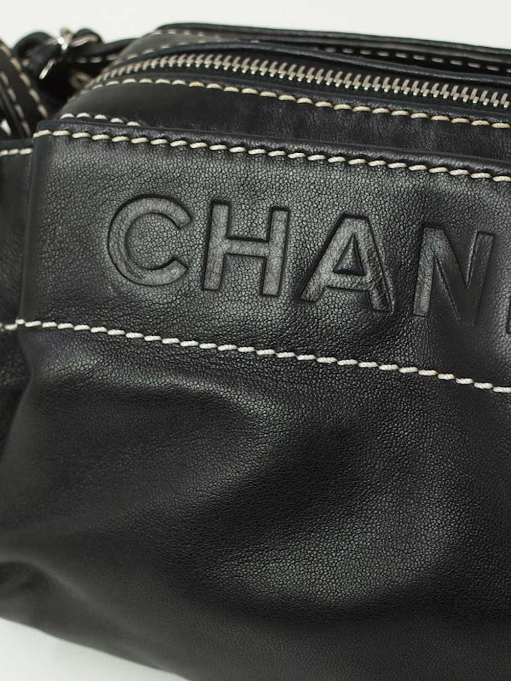 Chanel Chanel Logo Chain Semi-Shoulder Bag Black - image 6