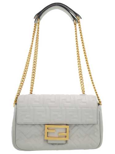 Fendi Fendi FF Motif Baguette Chain Midi Shoulder 