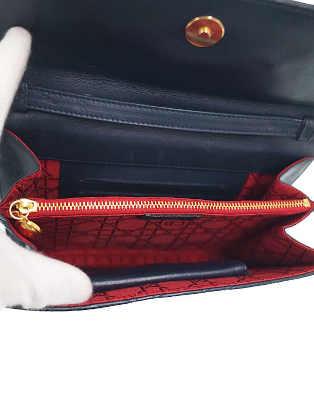Dior Dior Cannage Shoulder Bag Leather - image 3