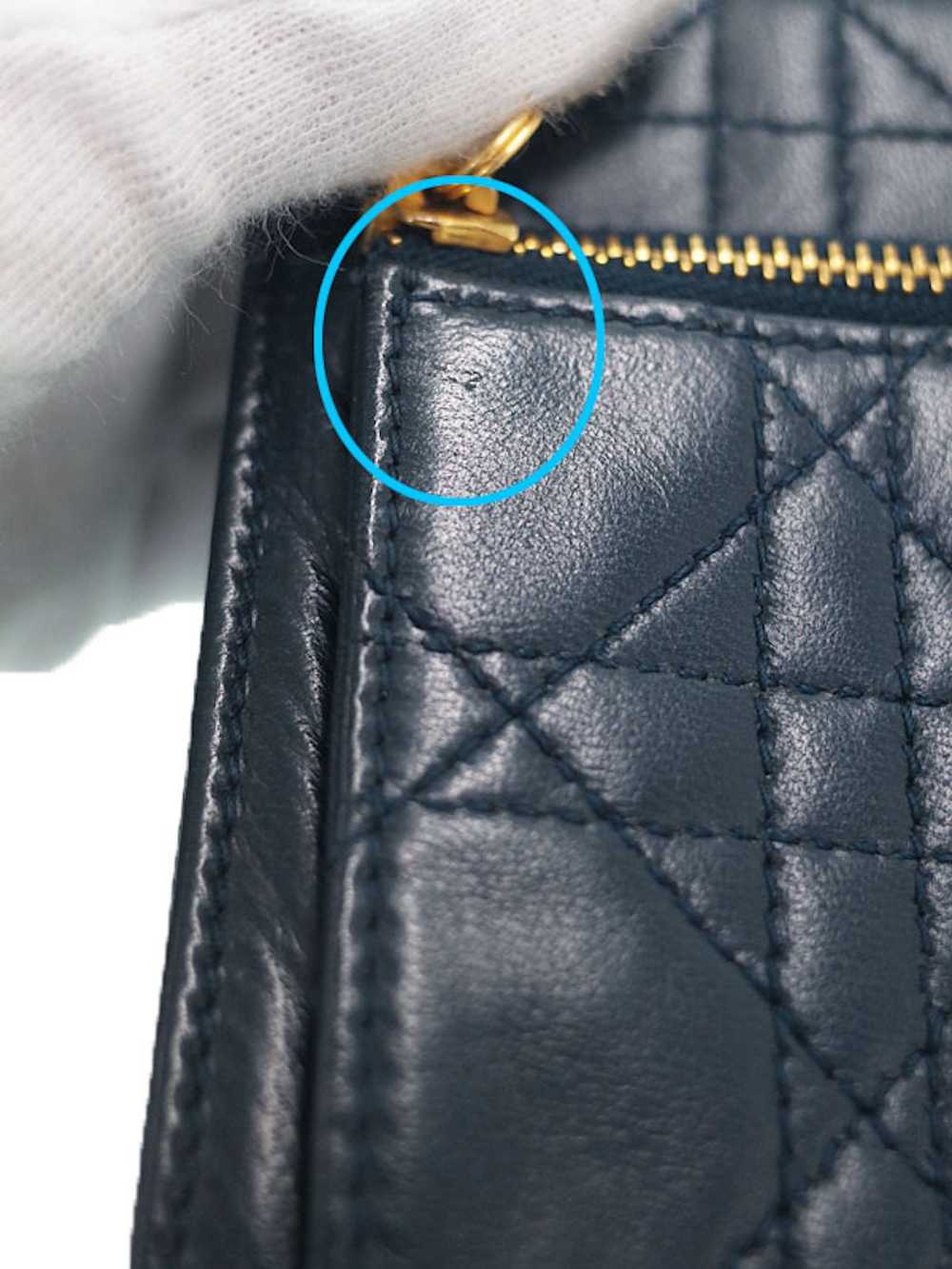 Dior Dior Cannage Shoulder Bag Leather - image 6