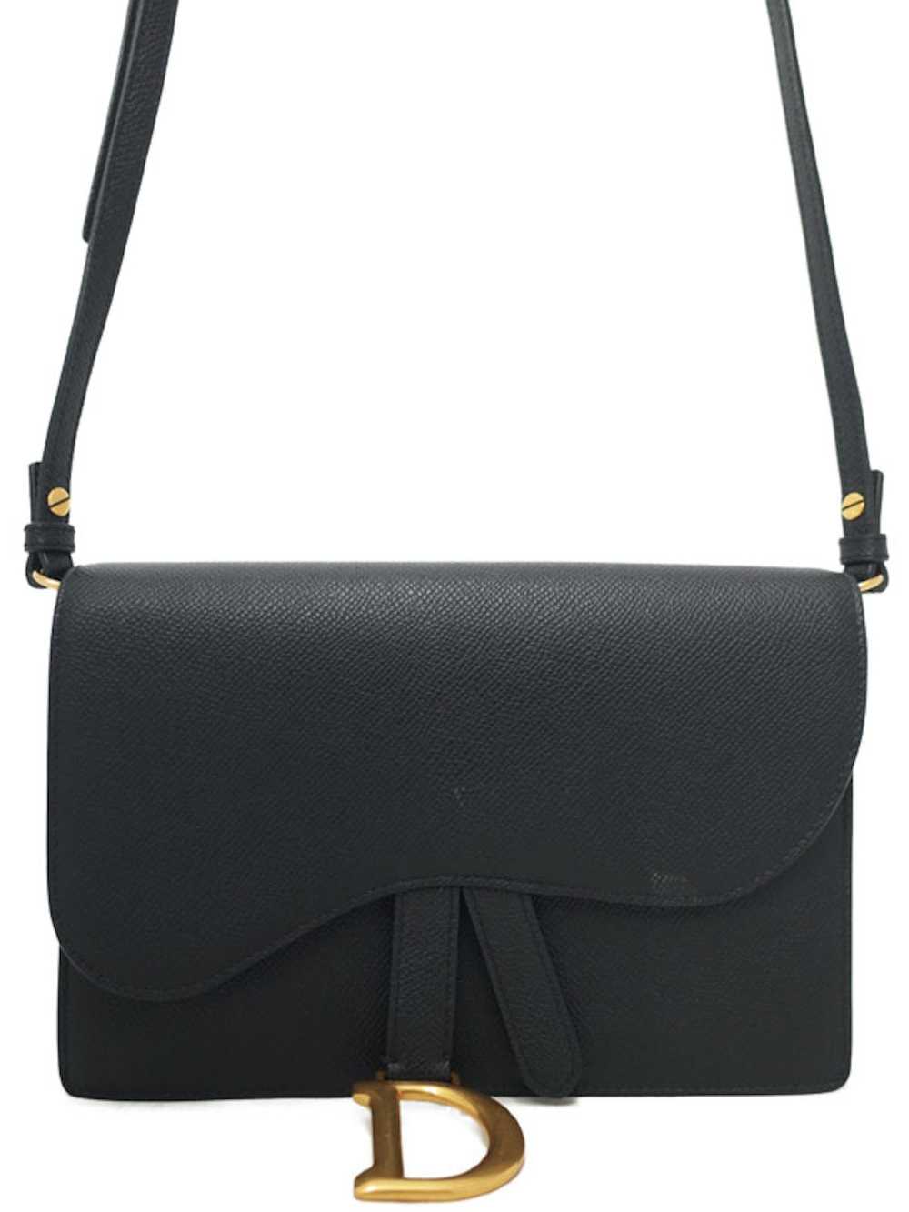 Dior Dior Saddle Bag Shoulder Leather Black - image 1