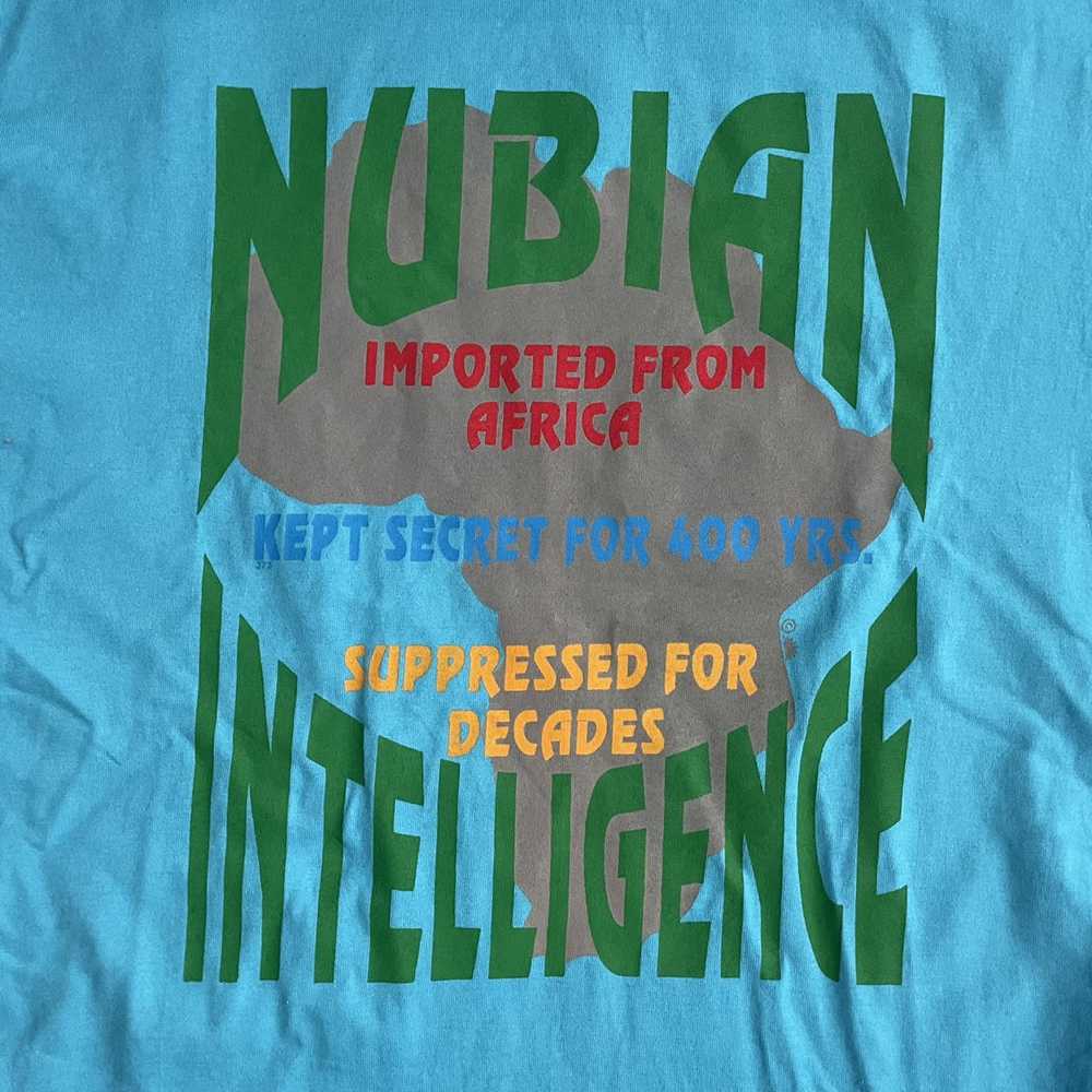 Vintage Vintage Nubian Intelligence T-shirt. - image 3