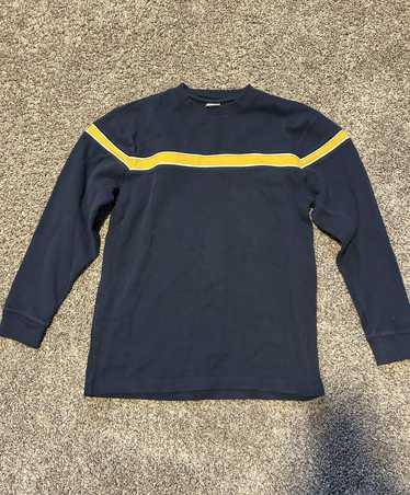 Old Navy Washed Navy and Yellow Old Navy Sweater - image 1