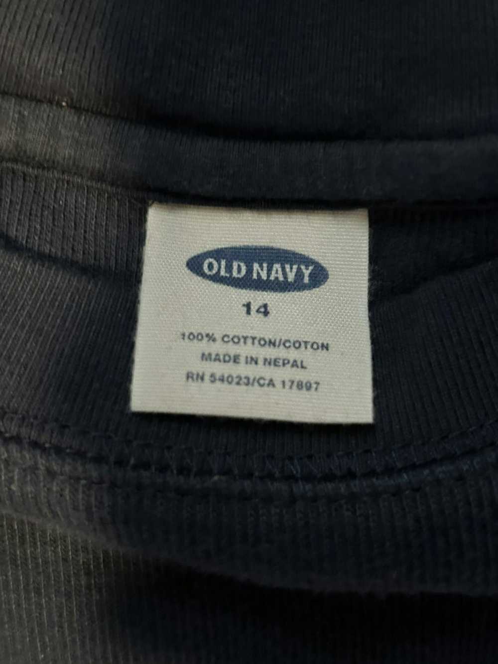 Old Navy Washed Navy and Yellow Old Navy Sweater - image 3