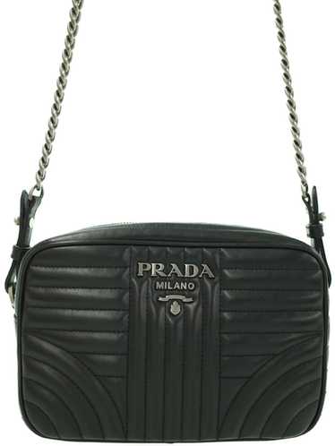 Prada Prada Diagram Leather Chain Shoulder Bag Bla