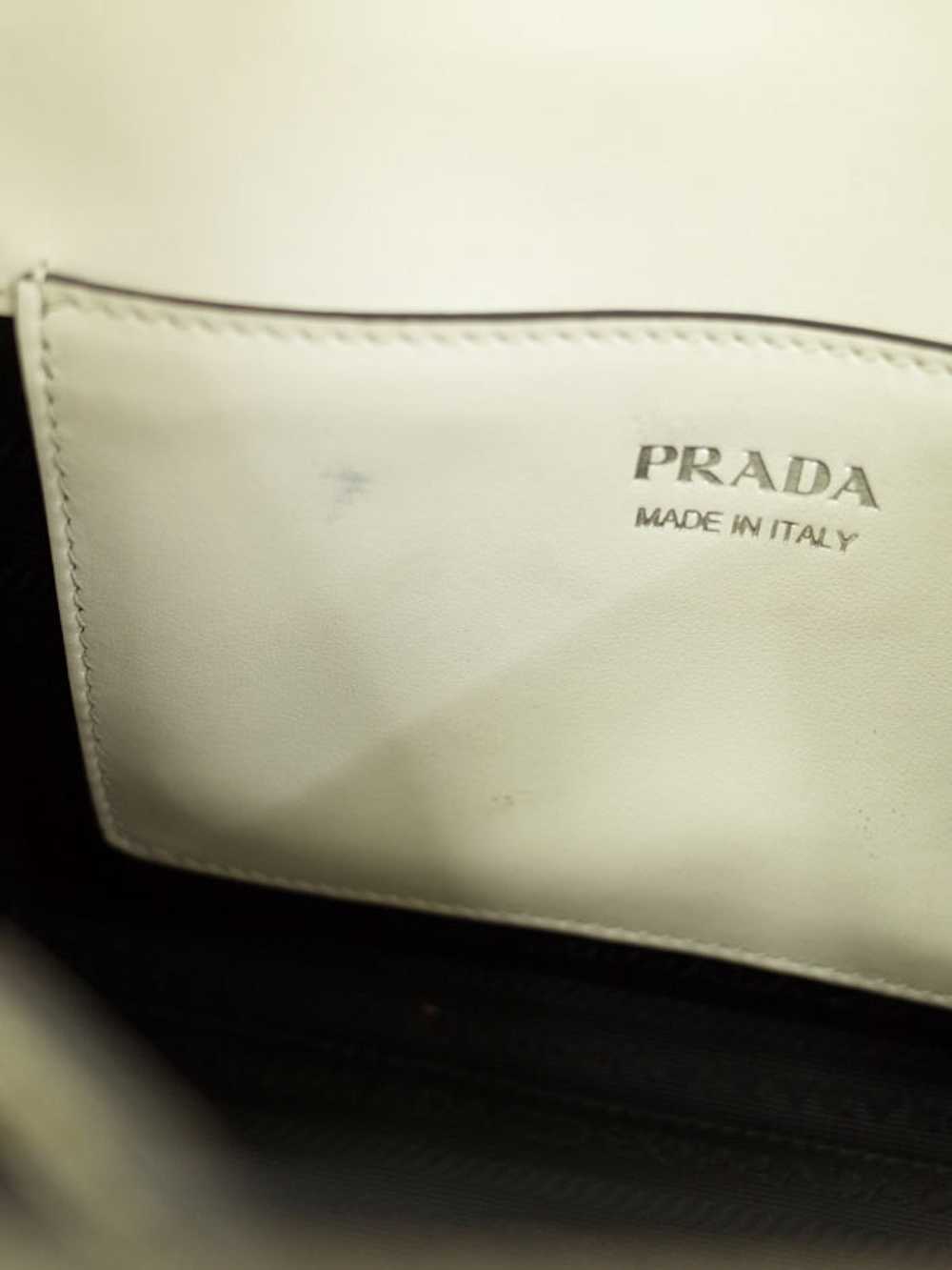 Prada Prada Monochrome Bag Chain Shoulder Bag Whi… - image 6