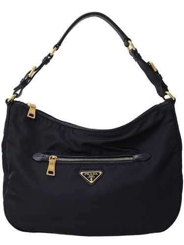 Prada Prada Nylon Semi-shoulder Bag Black