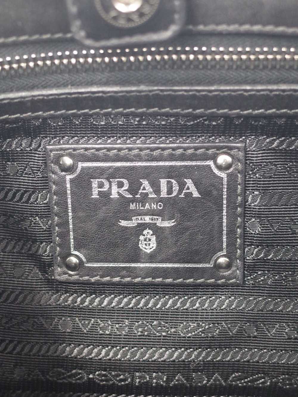 Prada Prada Leather Semi-Shoulder Bag Black - image 6