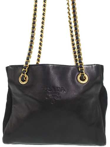 Prada Prada Chain Shoulder Bag Black