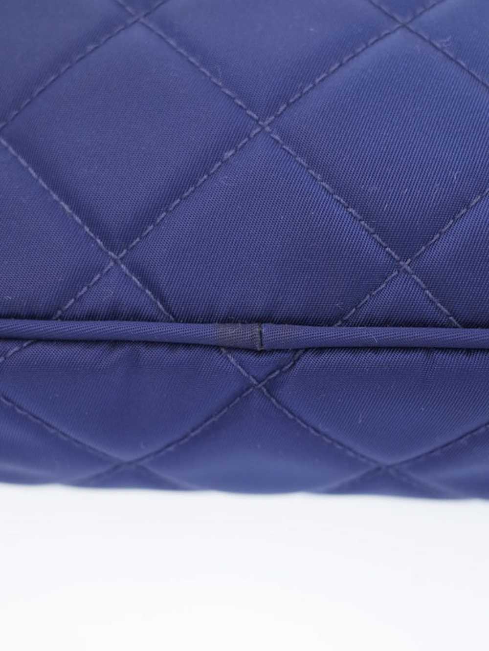 Prada Prada Nylon Quilted Shoulder Bag Blue - image 4