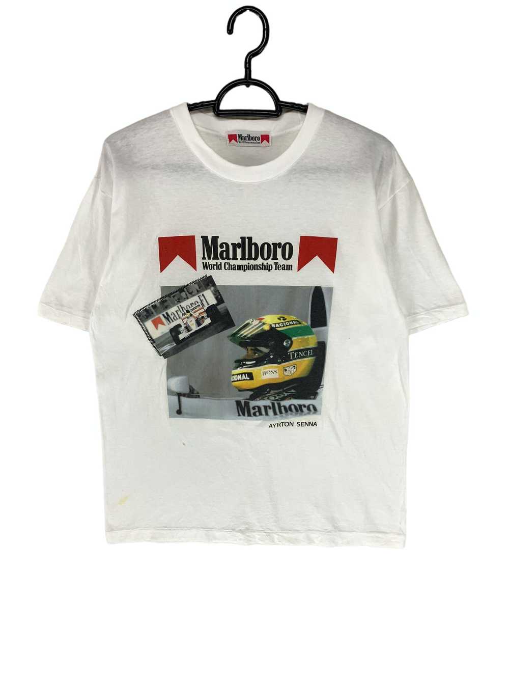 Formula 1 × Racing × Vintage 90s Ayrton senna Mar… - image 1