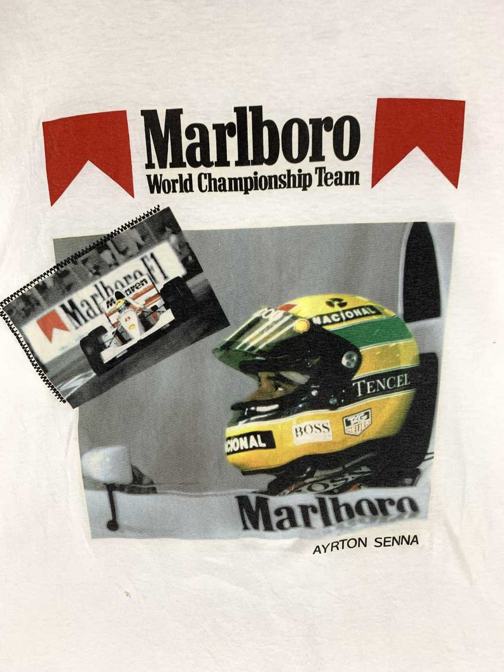 Formula 1 × Racing × Vintage 90s Ayrton senna Mar… - image 3