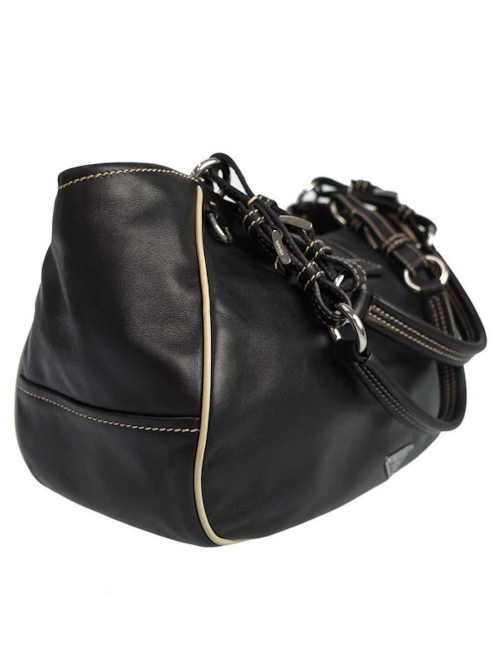Prada Prada Leather Shoulder Bag Black - image 2
