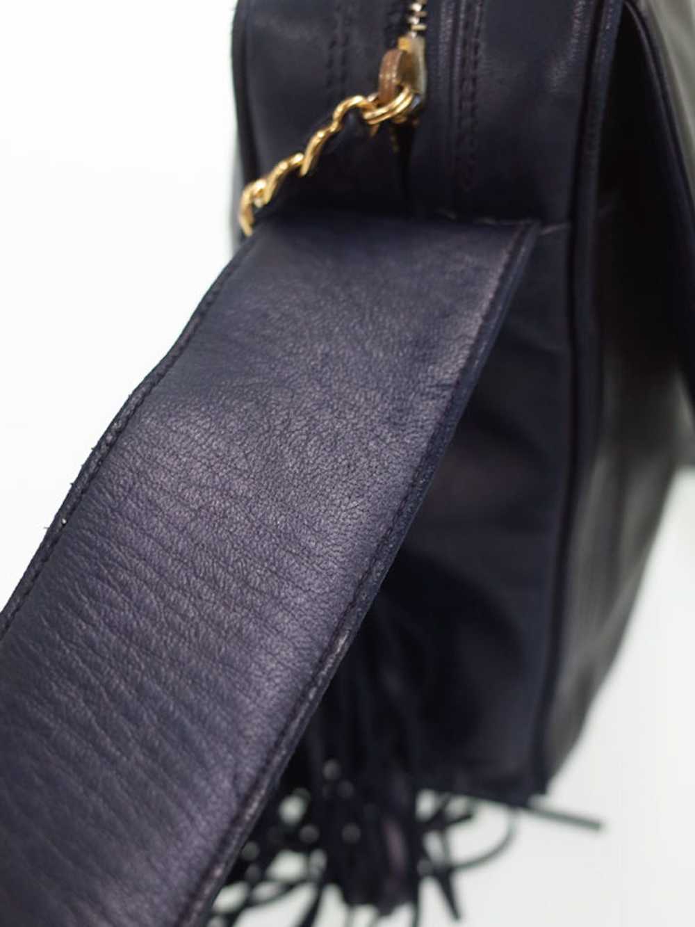 Chanel Chanel Coco Mark Shoulder Bag Black x Navy - image 4