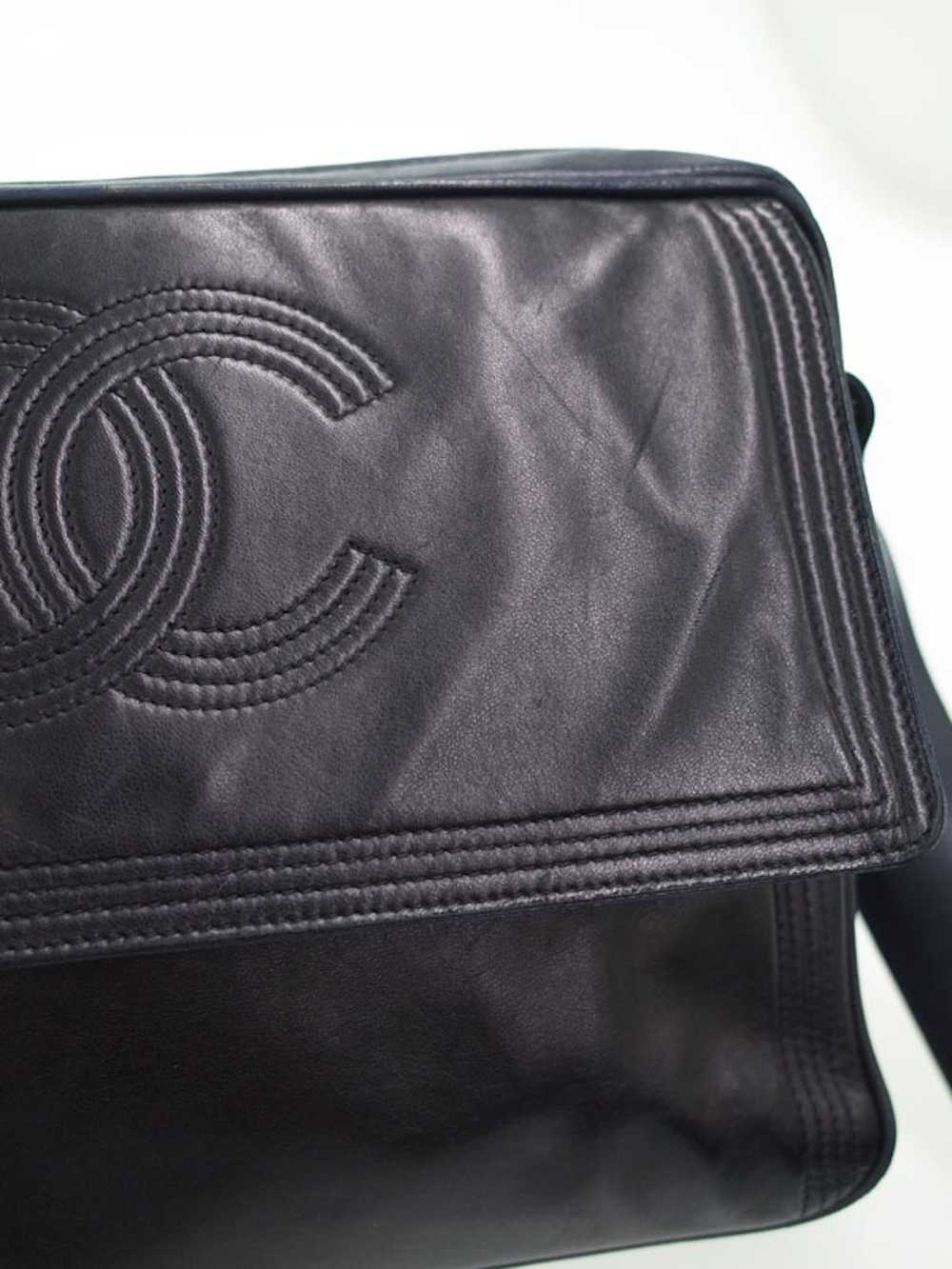 Chanel Chanel Coco Mark Shoulder Bag Black x Navy - image 7