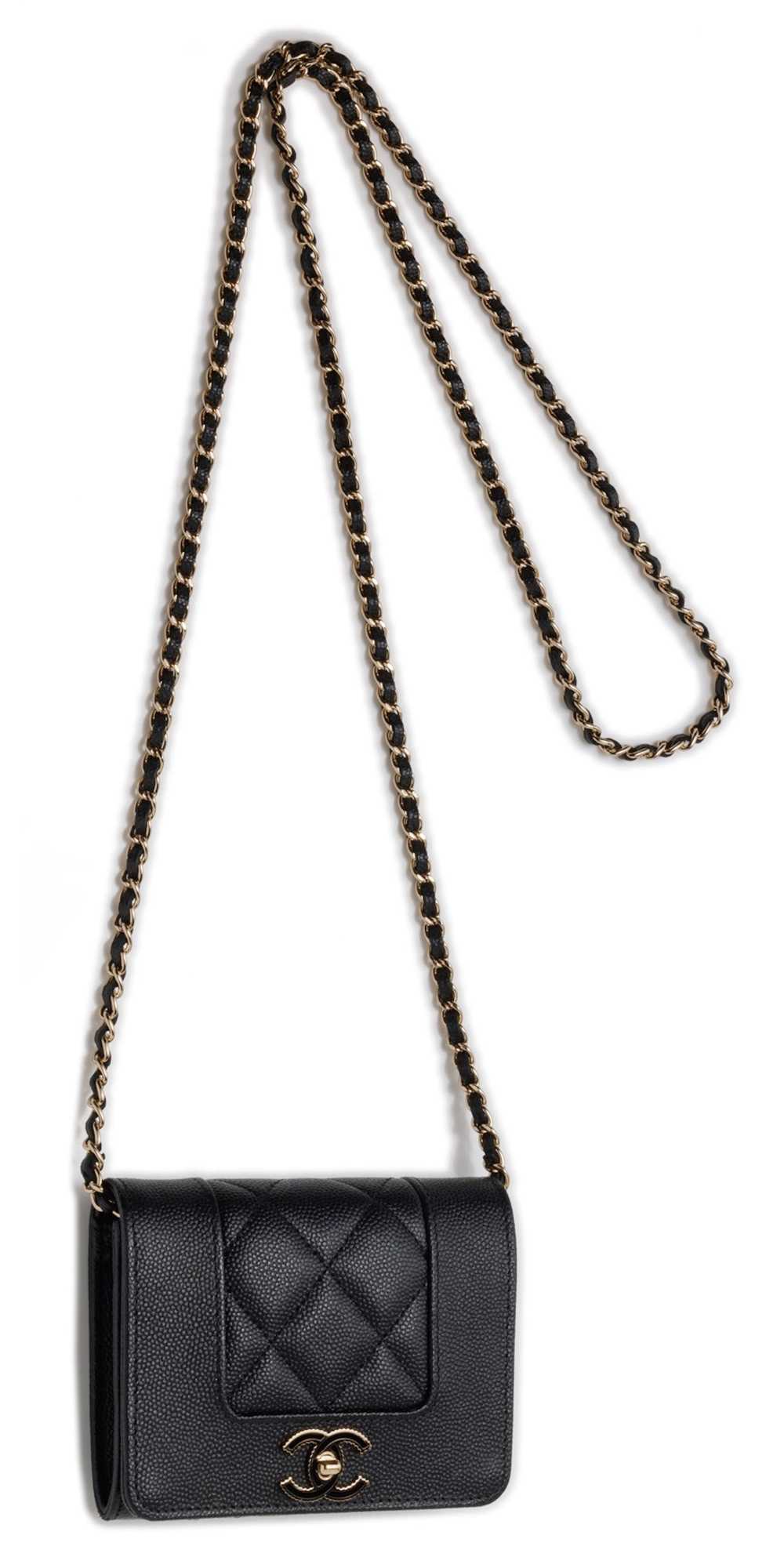 Chanel Chanel Mini Matelasse Push Lock Chain Cavi… - image 4