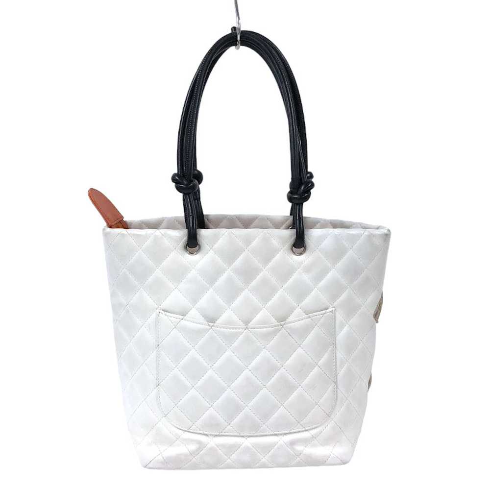Chanel Chanel Cambon Line Medium Tote Bag White - image 2