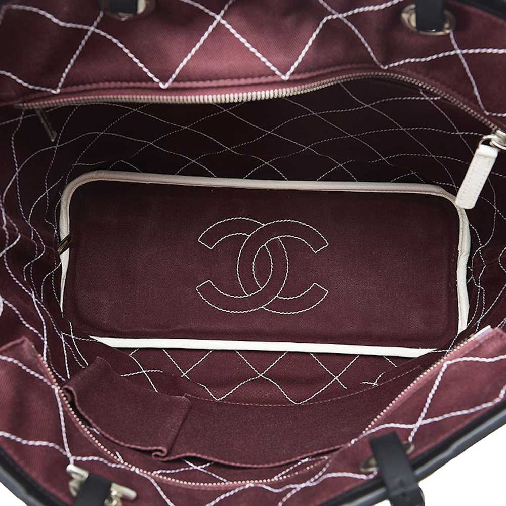 Chanel Chanel Coco Mark Tote Bag Shoulder Bag Whi… - image 5