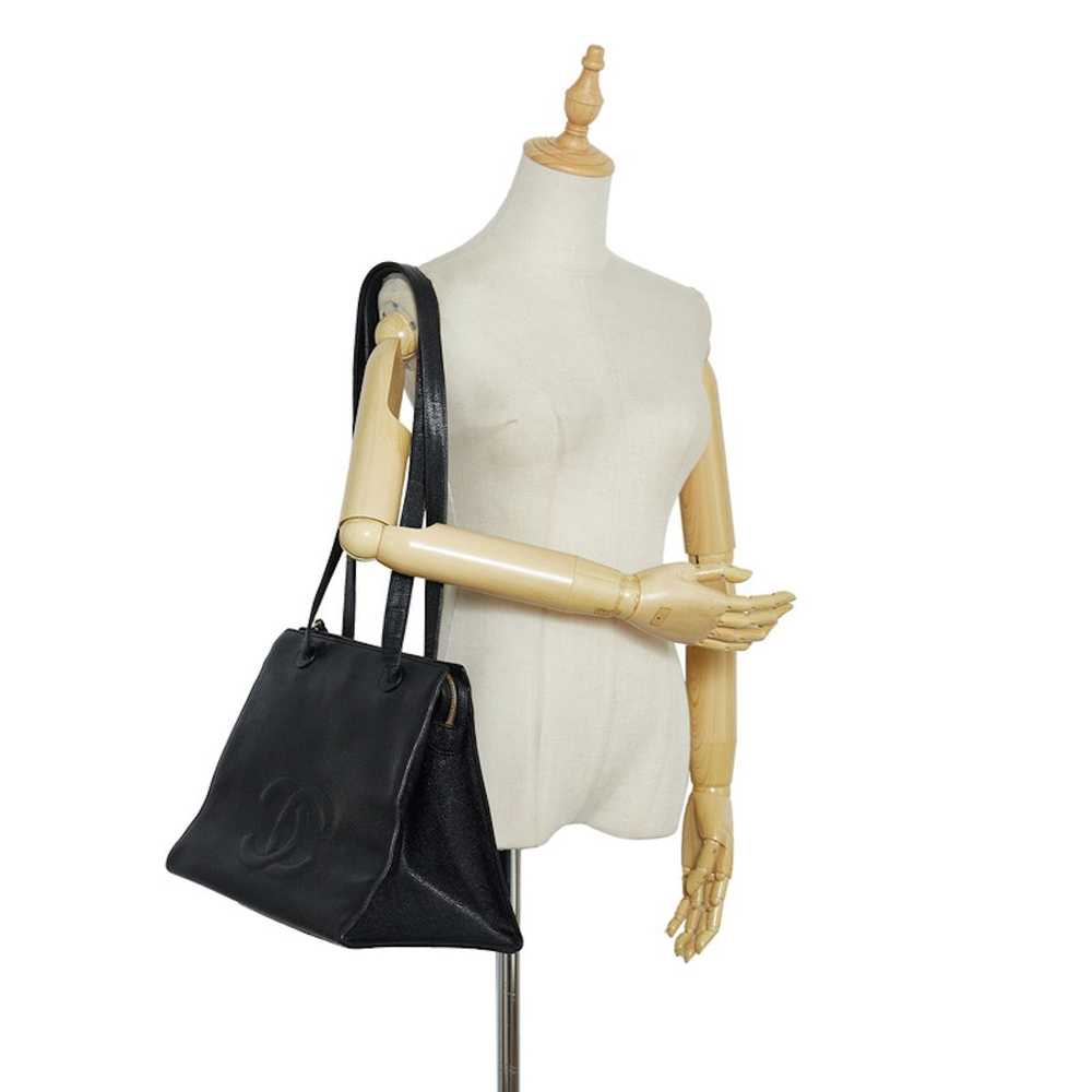 Chanel Chanel Coco Mark Tote Bag Shoulder Bag Bla… - image 6