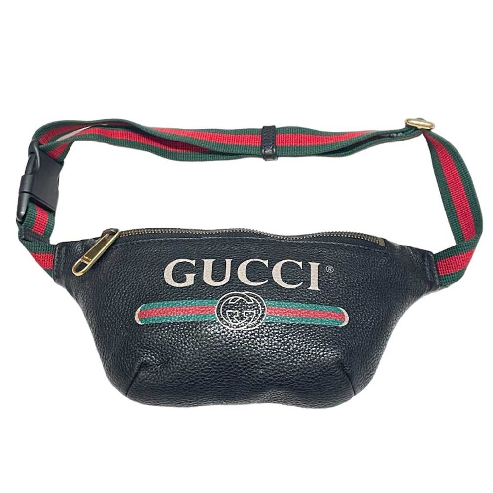 Gucci Gucci Waist Pouch Waist Bag Black - image 1