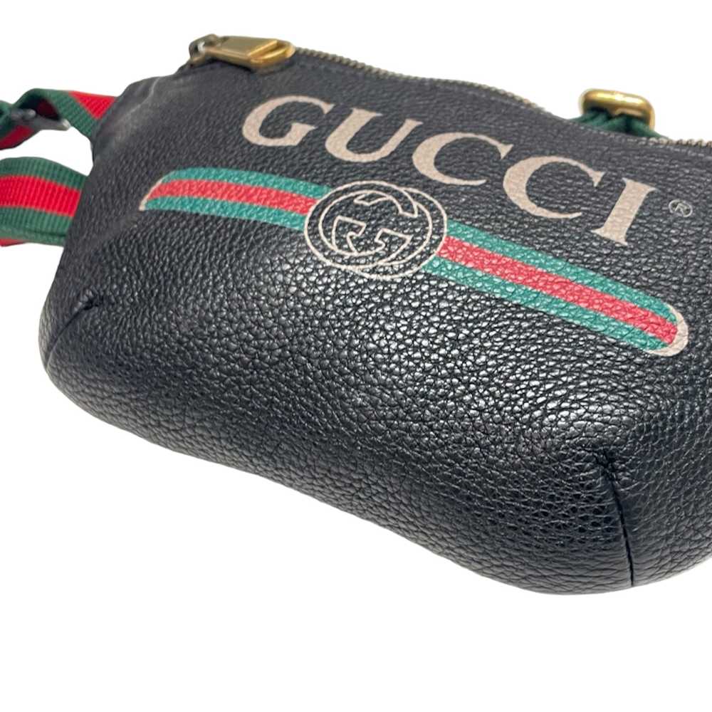 Gucci Gucci Waist Pouch Waist Bag Black - image 3