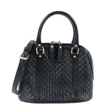 Gucci Gucci Micro Guccisima 2way Bag Handbag Black
