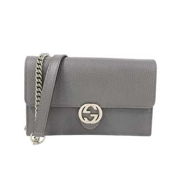 Gucci Gucci Interlocking G Chain Wallet Leather S… - image 1