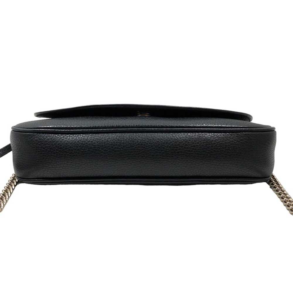 Gucci Gucci Soho Fringe Leather Shoulder Bag Black - image 3