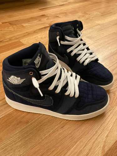 Jordan 1 retro deals ajko blue quilted