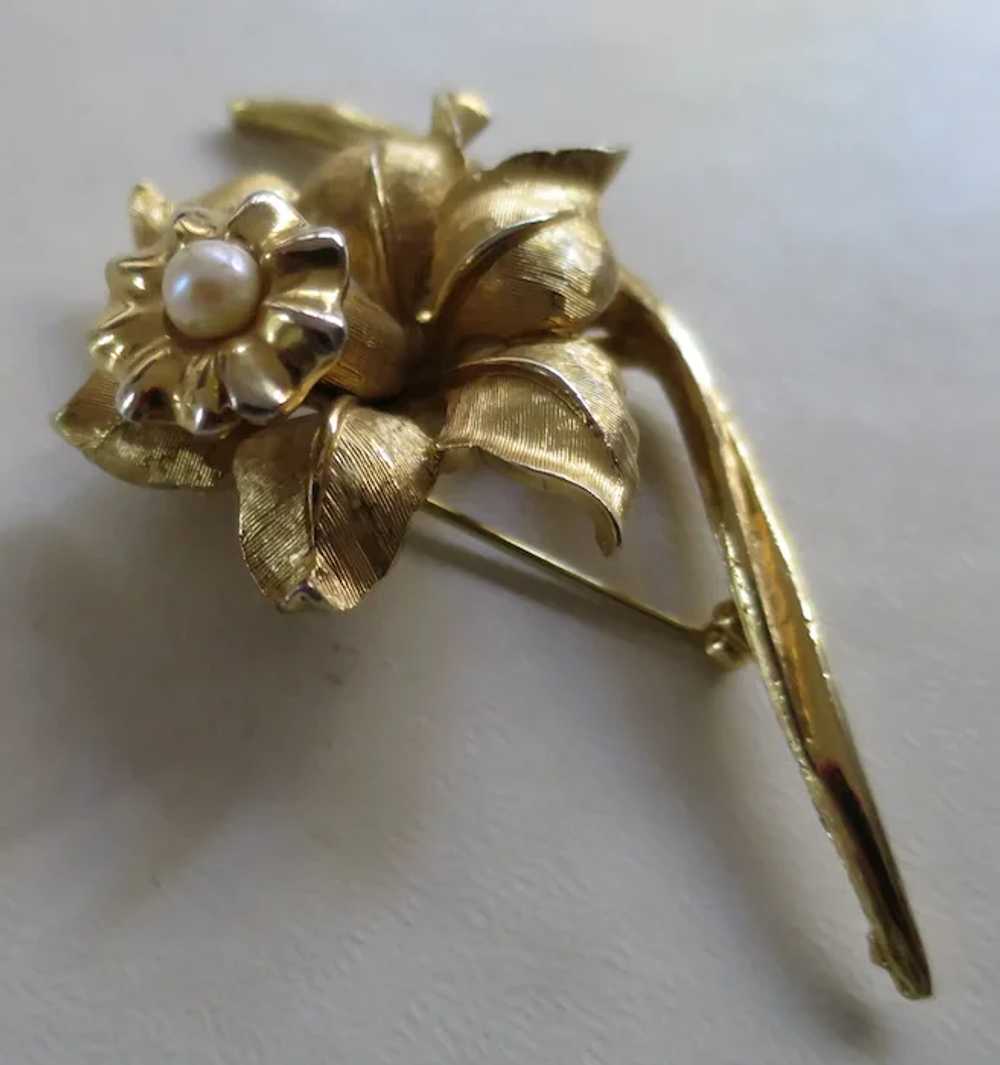 BOUCHER Jonquille Flower of The Month Series Pin … - image 2