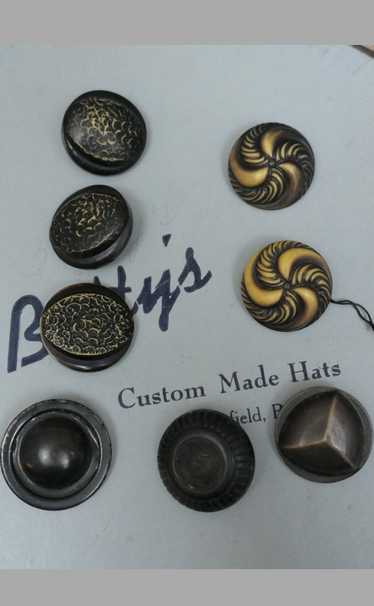 Antique Coat Buttons Celluloid, Mixed Group, Plus 