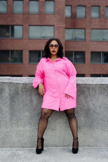 Modern Amaru Pink Sequins Dress