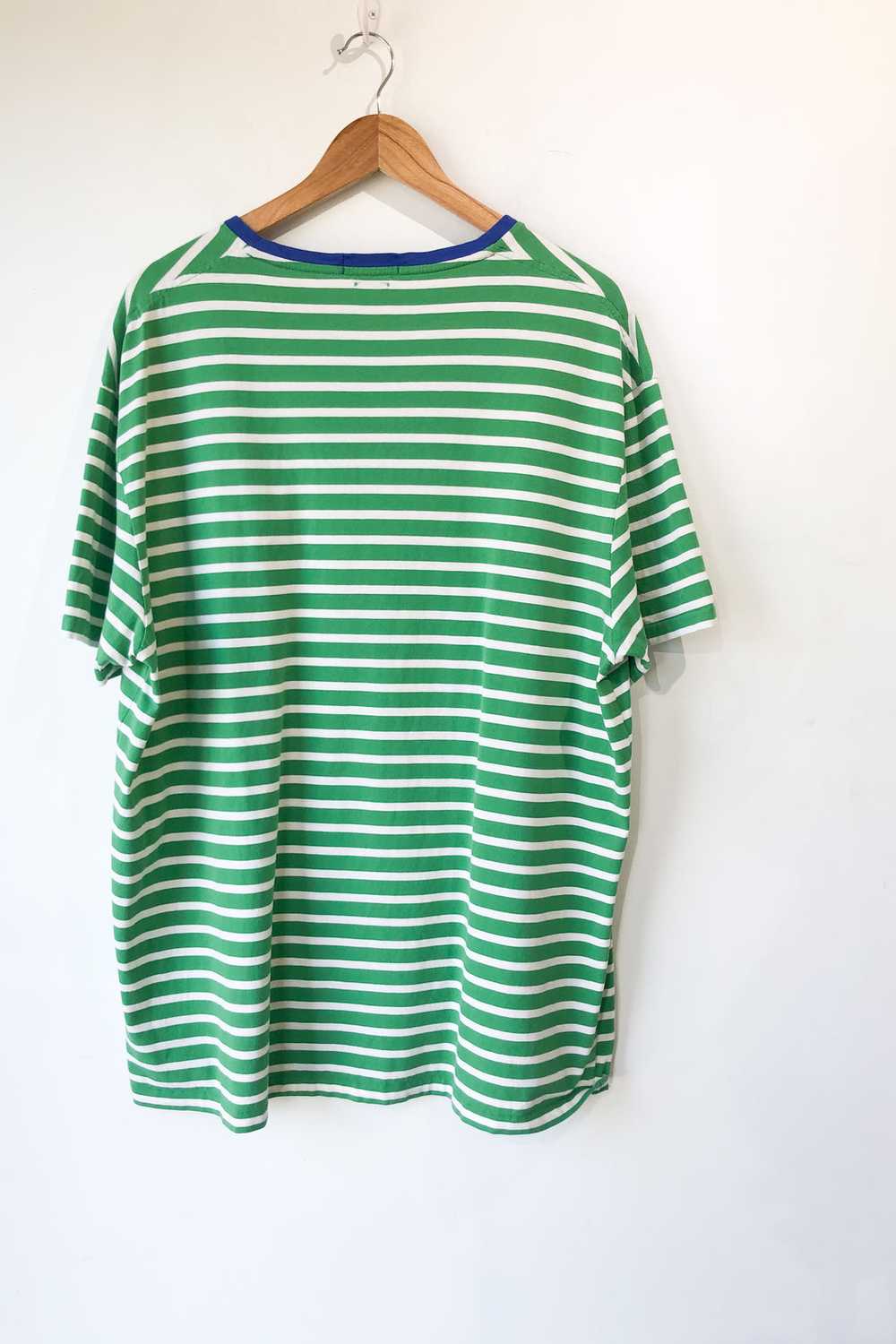 Ralph Lauren Green White Stripe Tshirt - image 2