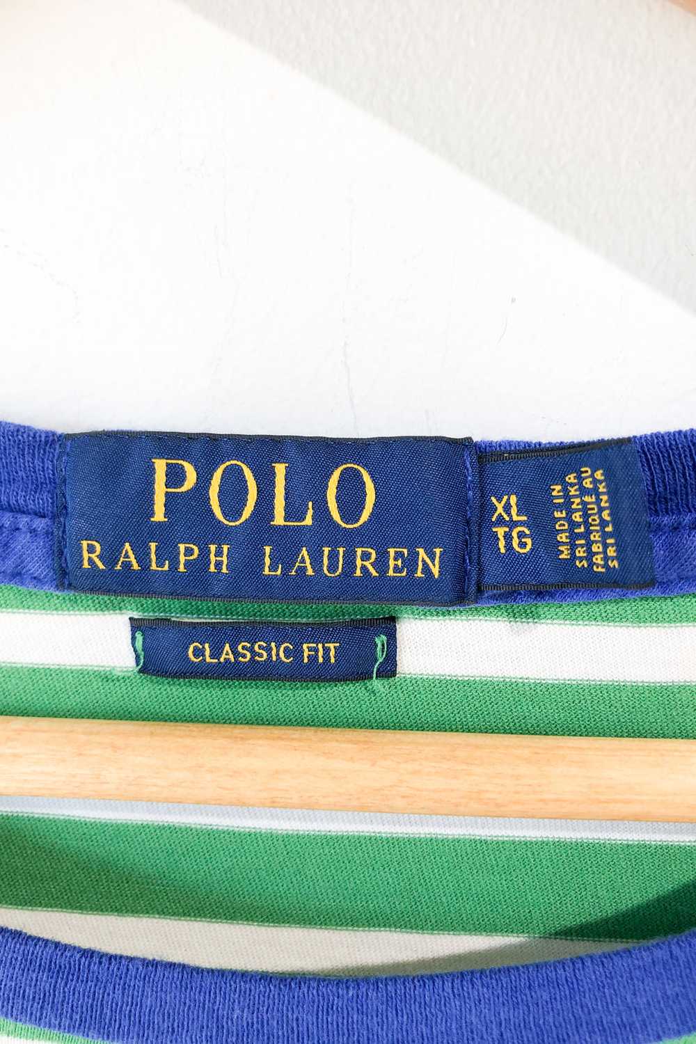 Ralph Lauren Green White Stripe Tshirt - image 3