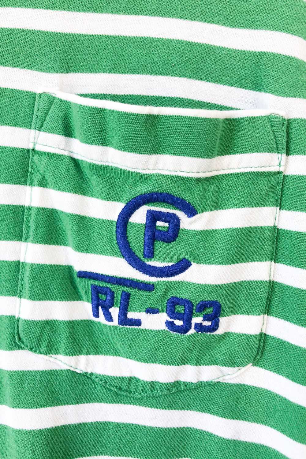 Ralph Lauren Green White Stripe Tshirt - image 4