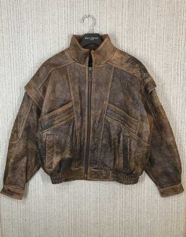 Wind armor leather jacket - Gem