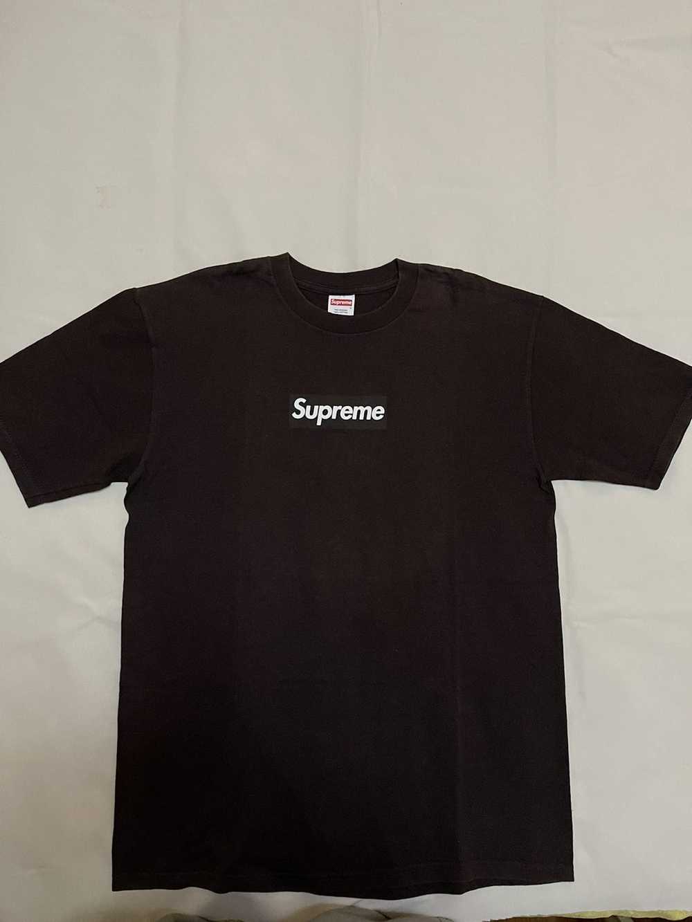 Supreme Supreme 03 Brown on Brown box logo tee - image 1