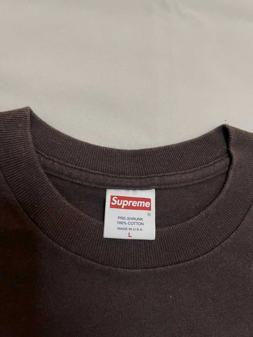 Supreme Supreme 03 Brown on Brown box logo tee - image 3