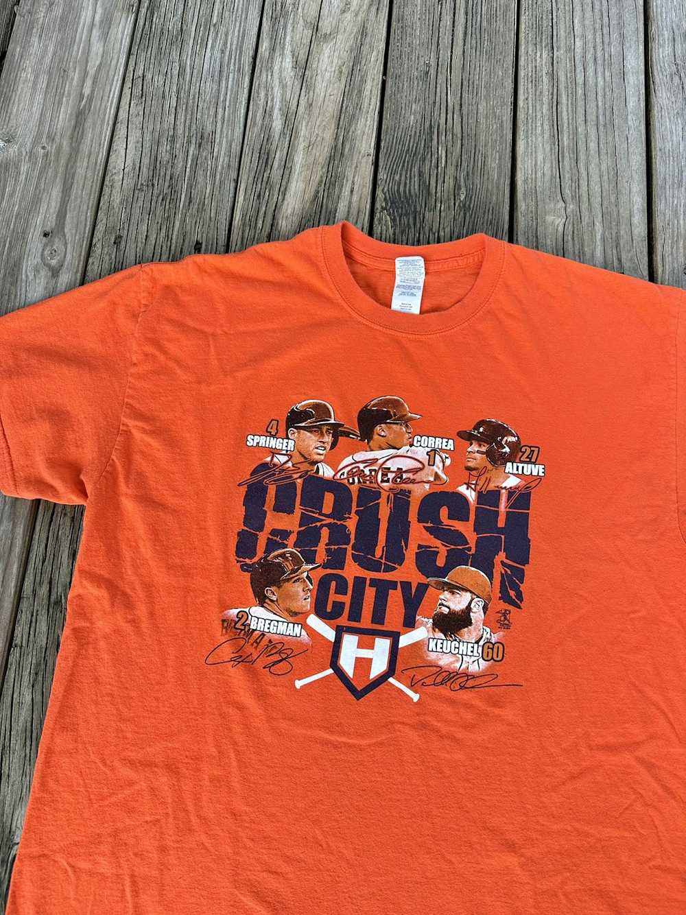 Gildan Houston Astros Crush City 2017 Shirt - image 2