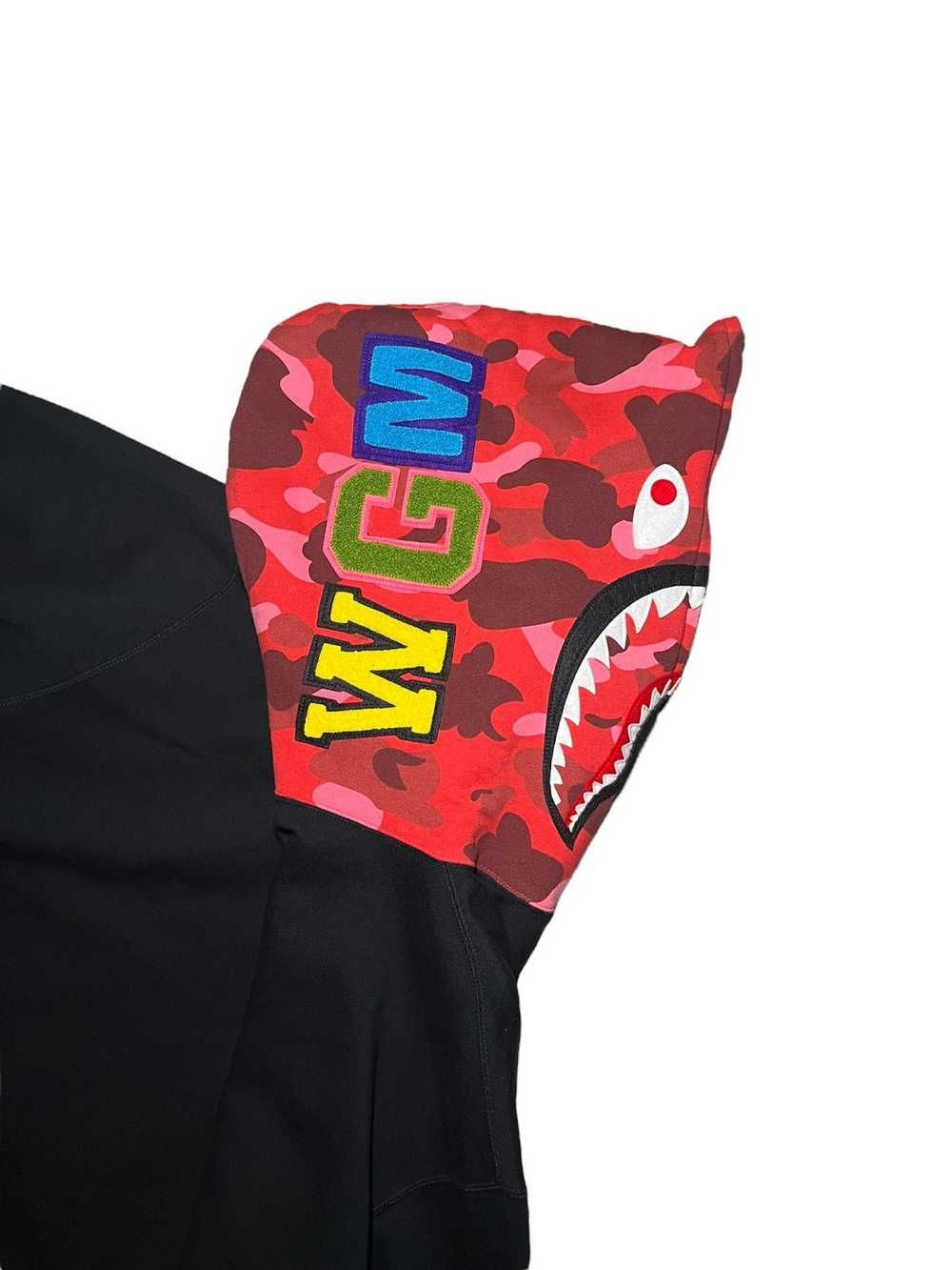 Bape × Nigo NFS Color Camo Shark Full Zip Hoodie - image 4