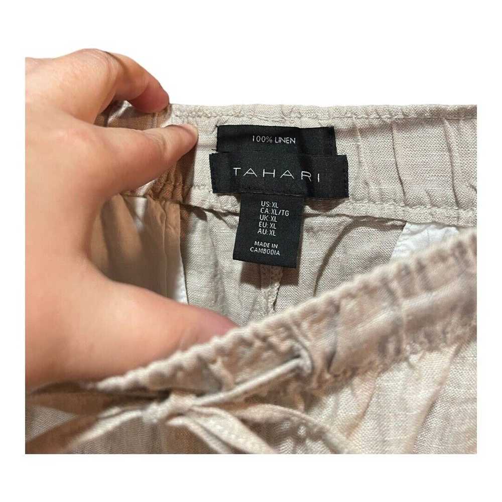 Other Tahari 100% Linen Shorts XL - image 2