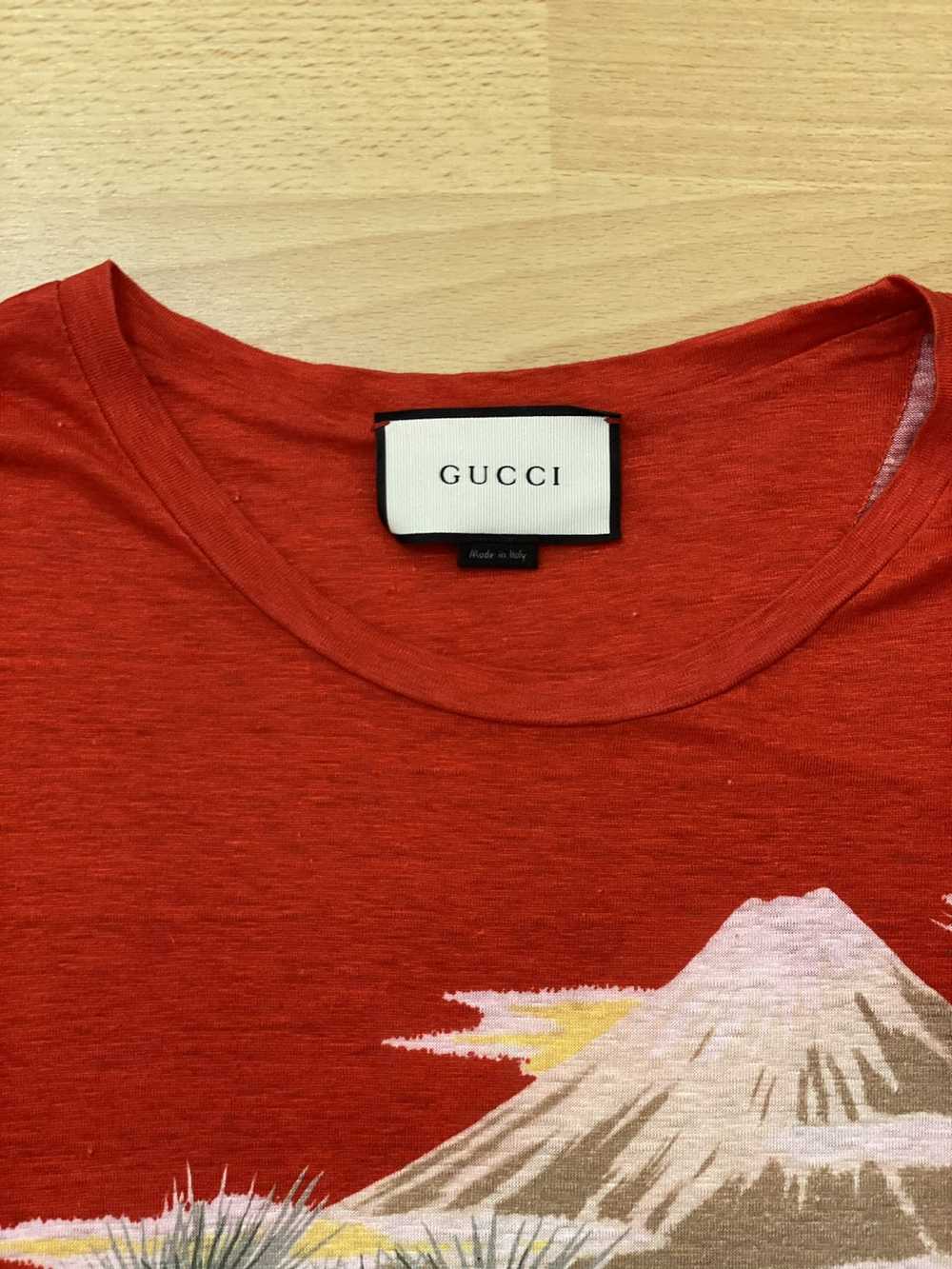 Gucci RARE Japan Exclusive GUCCI Eagle Tshirt RED… - image 8