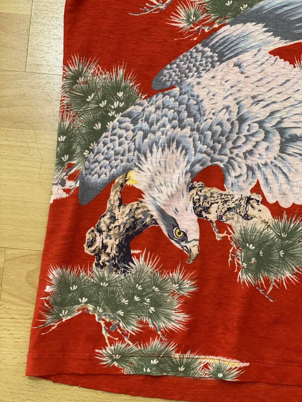 Gucci RARE Japan Exclusive GUCCI Eagle Tshirt RED… - image 9