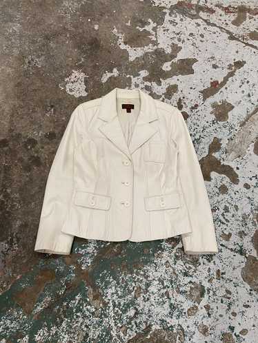 Danier white hot sale leather jacket