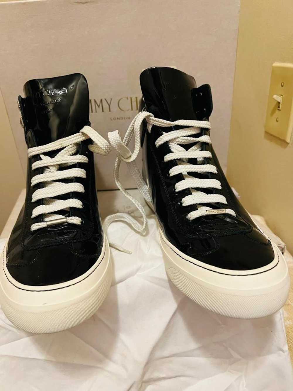 Jimmy Choo Argyle Men's Patent Leather High-Top S… - image 2